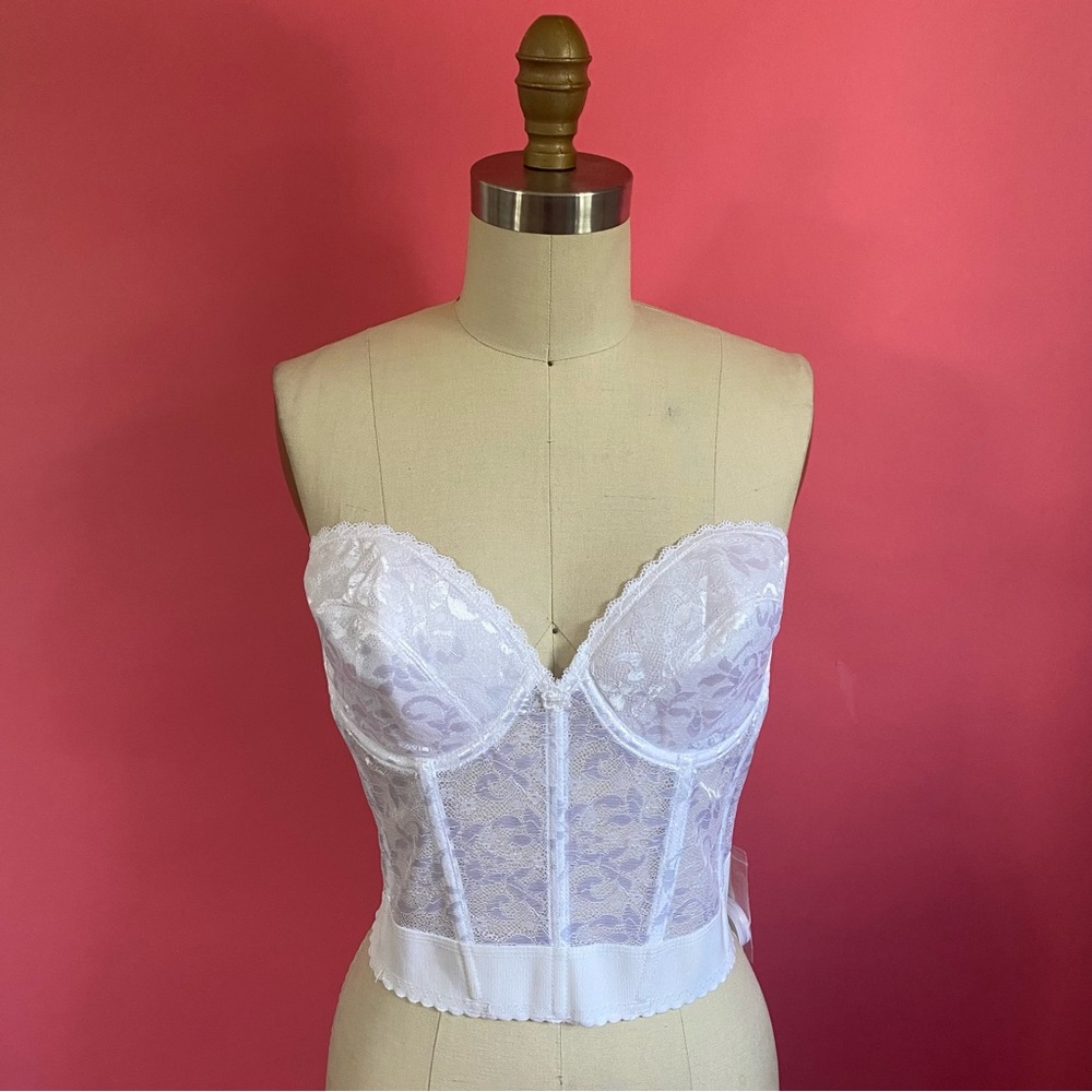 *NWT* Vintage 90s/Y2K Old Stock Romantic CottageCore Lace Boned Corset 38C